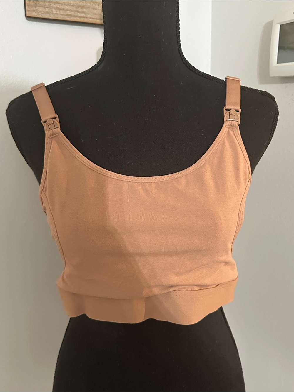 Stretch Nursing Bra in Tan